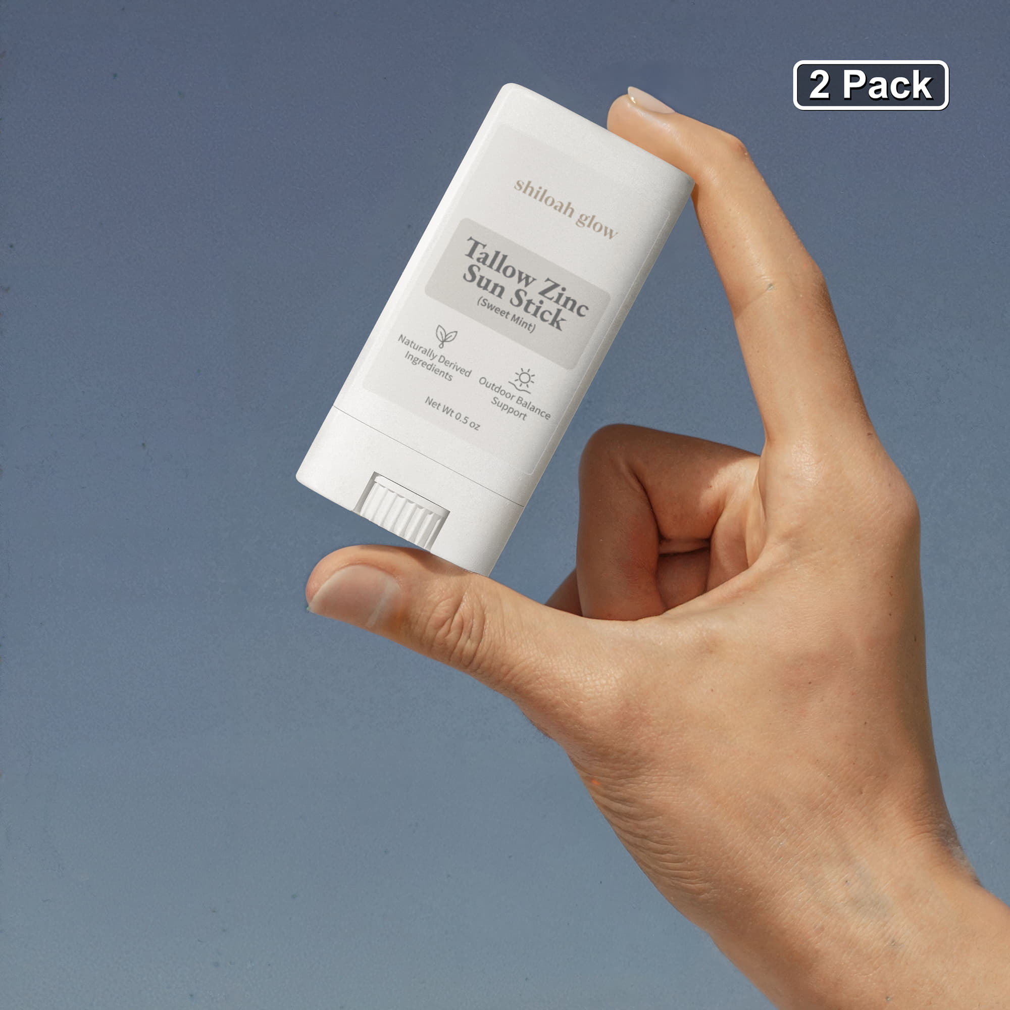 2 Pack Tallow Zinc Sun Stick