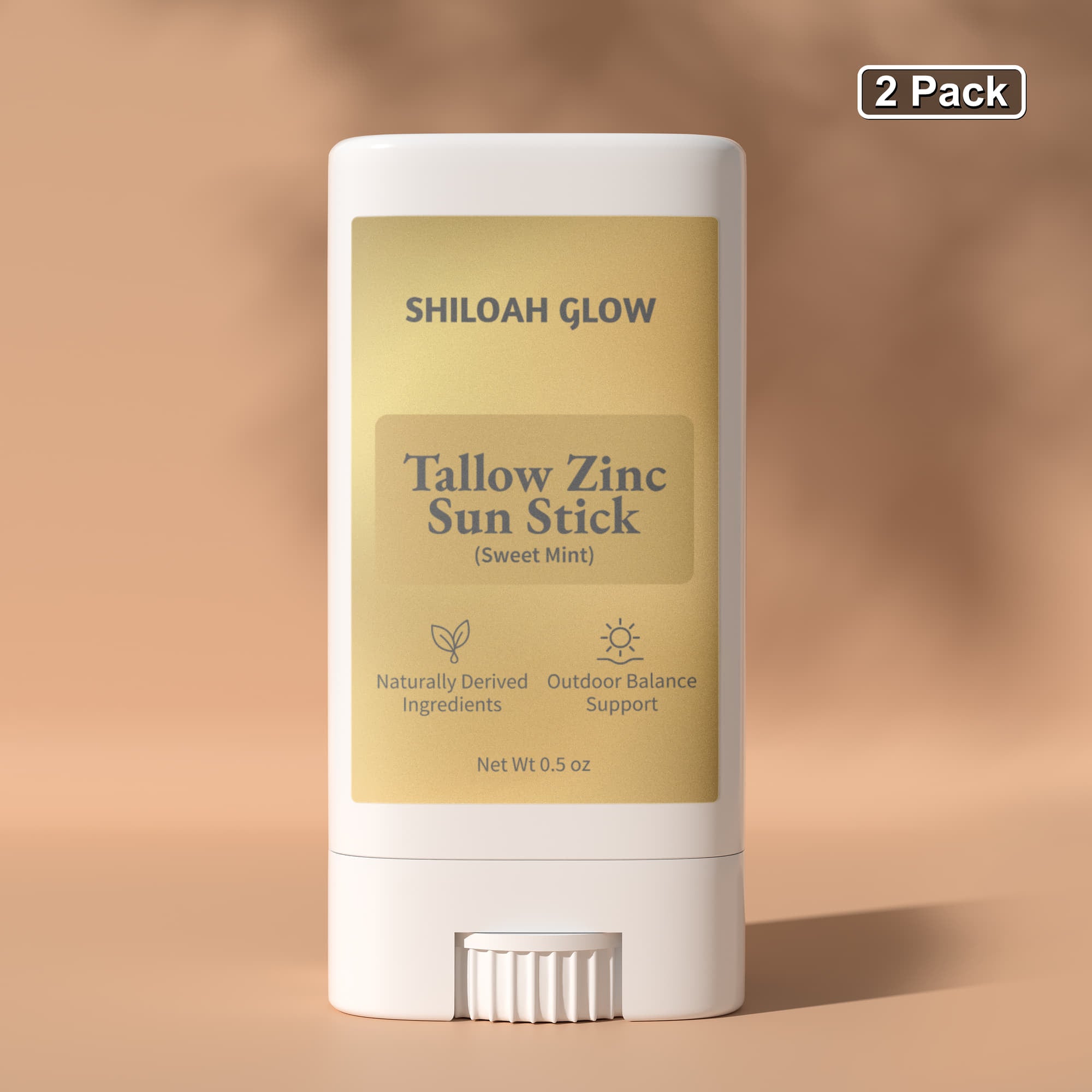 2 Pack Tallow Zinc Sun Stick
