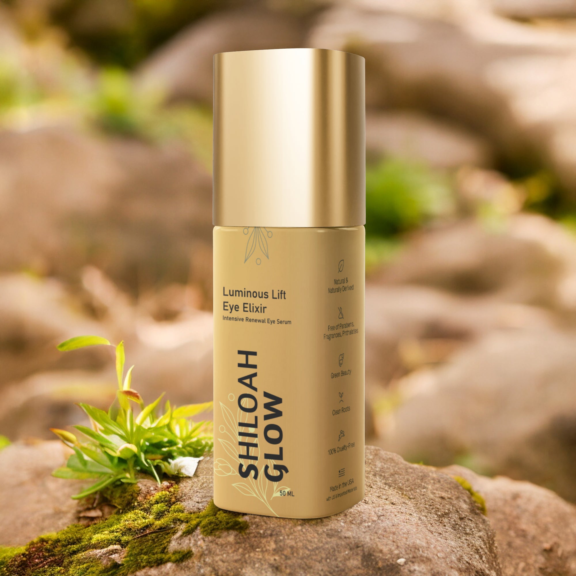Brighten+Firm Eye Serum: Intensive Renewal Gold Cap