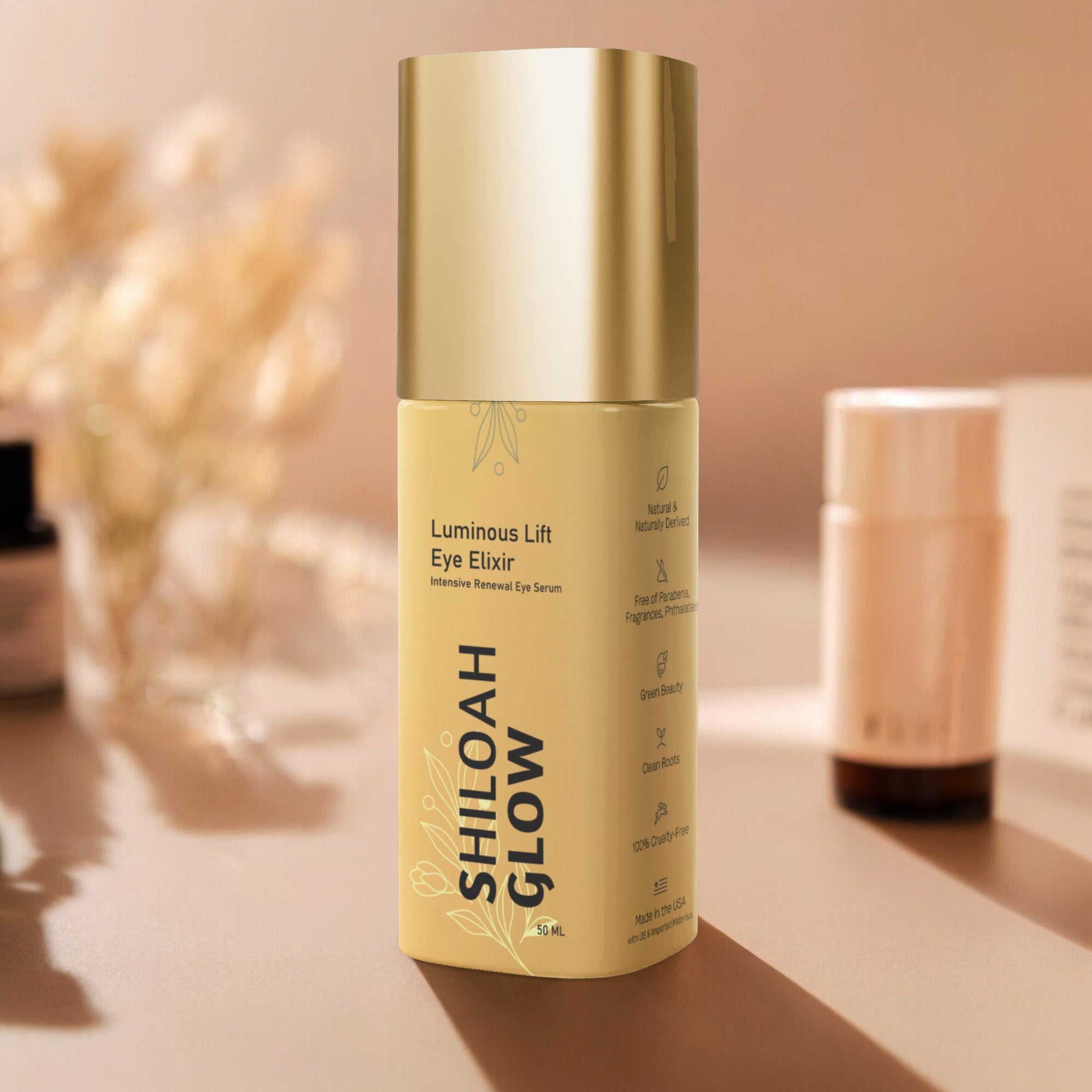Brighten+Firm Eye Serum: Intensive Renewal Gold Cap