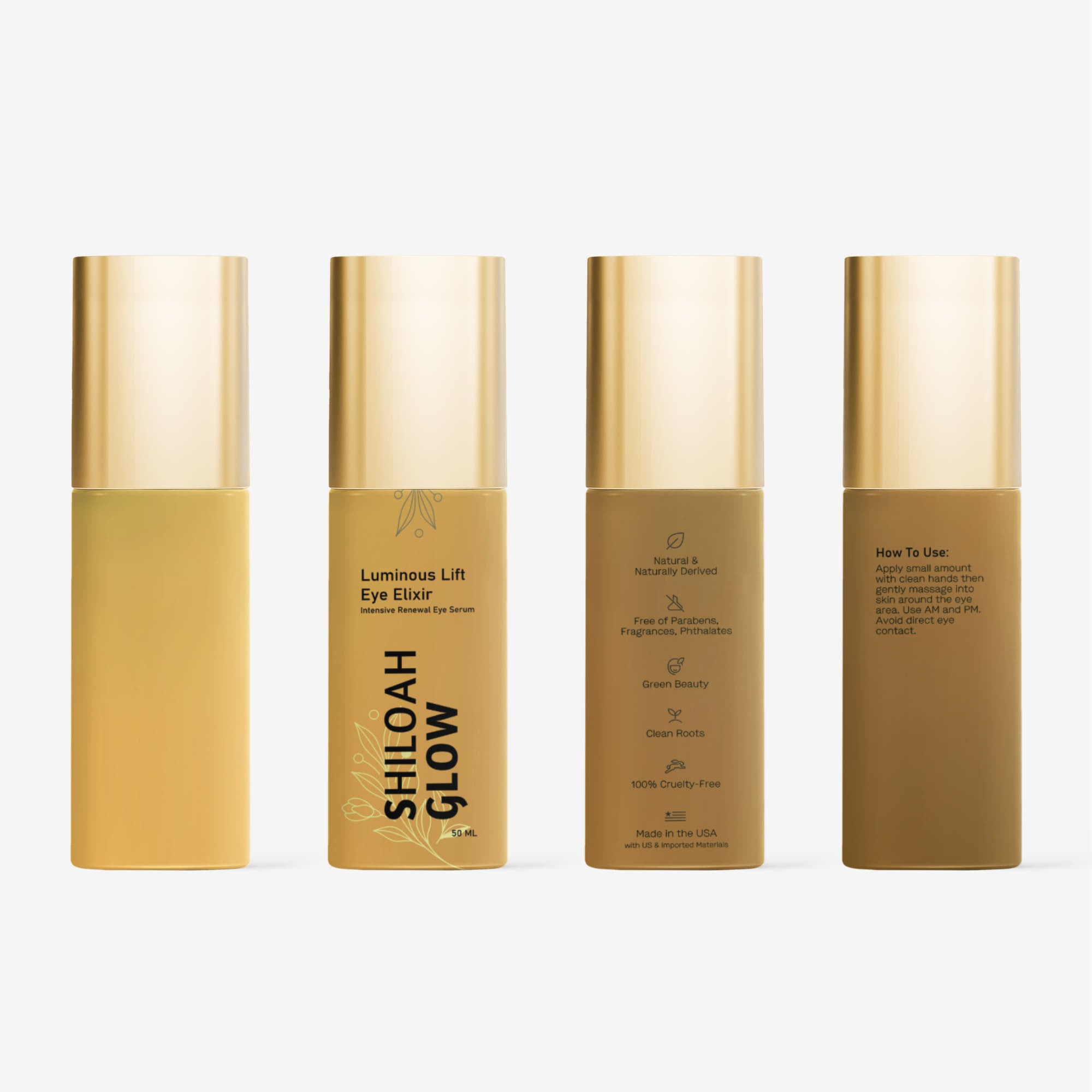 Brighten+Firm Eye Serum: Intensive Renewal Gold Cap